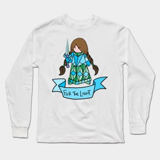 Brunette Paladin - For the Light Long Sleeve T-Shirt